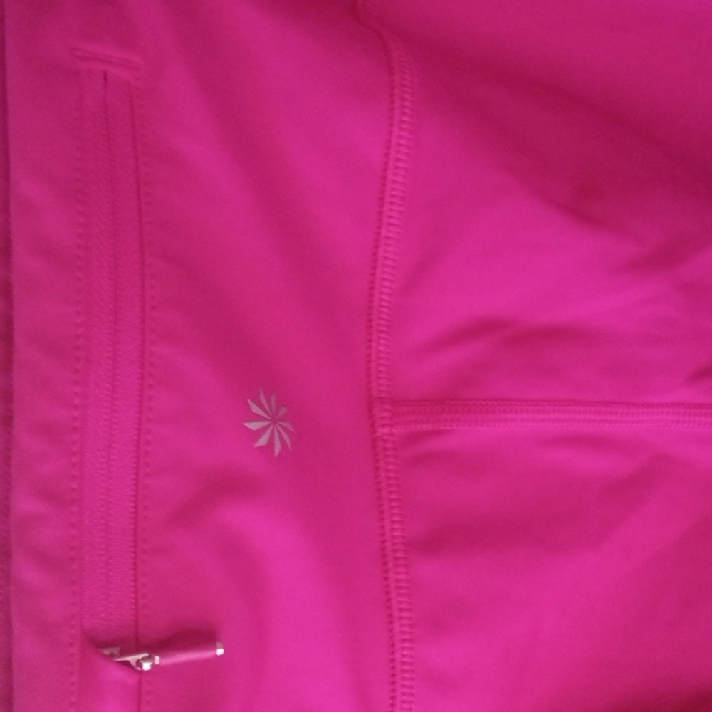 Athleta Velocity Lazer Cut Pink Women's Pants Large - Picture 5 of 5